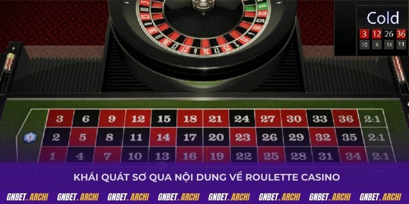 Khái quát sơ qua nội dung về Roulette casino